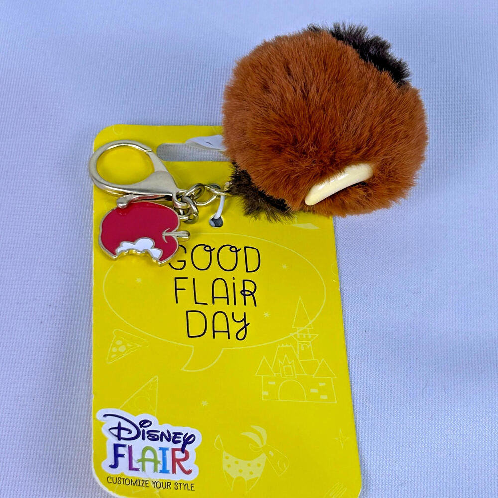 Disney Flair Beast Pom Pom Bag Charm Keychain Beauty and the Beast 2022 - Picture 2 of 3